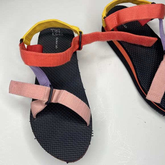 Women’s Time and Tru Cushion Sole Platform Velcro Sandals - Picture 4 of 8